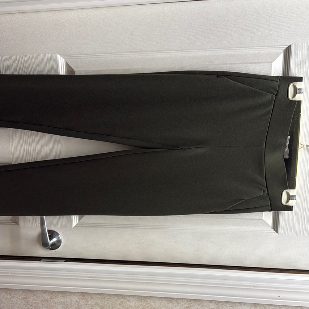 Dark Green Slim Fit Pants